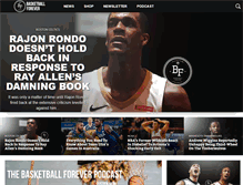 Tablet Screenshot of basketballforever.com